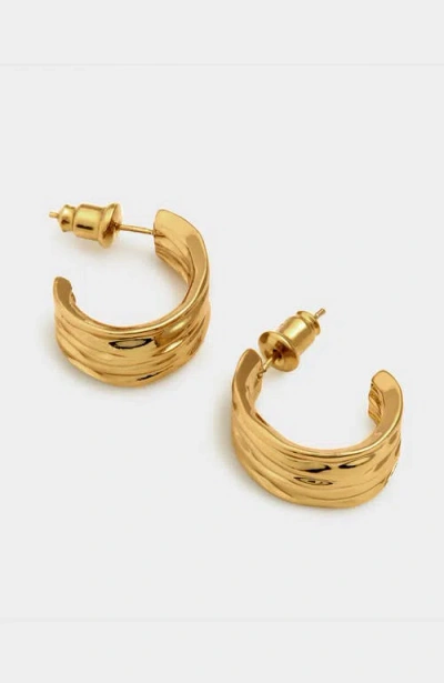 Katie Loxton Cleyo Hoop Earrings In Gold