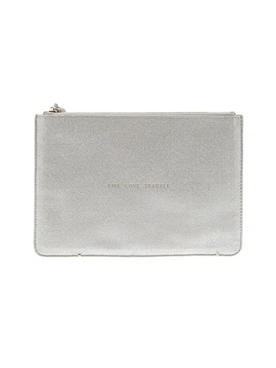 Pre-owned Katie Loxton Clutch In Silver