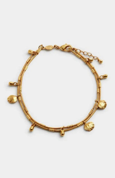 Katie Loxton Cochellia Anklet In Gold