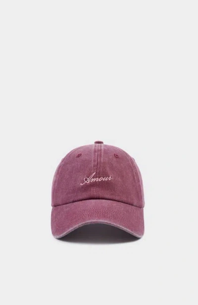 Katie Loxton Embroidered Cap In Red