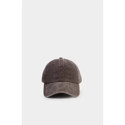 Katie Loxton Embroidered Cap In Brown