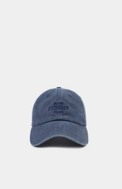 Katie Loxton Embroidered Cap In Navy