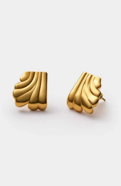 Katie Loxton Era Oversized Stud Earrings In Gold