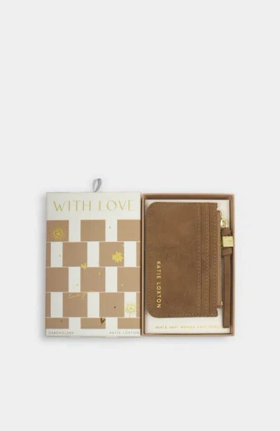 Katie Loxton Gift Boxed Coin & Cardholder In Brown