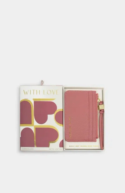 Katie Loxton Gift Boxed Coin & Cardholder In Pink