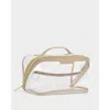 Katie Loxton Large Clear Makeup And Toiletry Bag In Brown