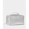 Katie Loxton Large Patent Crackle Makeup And Toiletry Bag In Silver