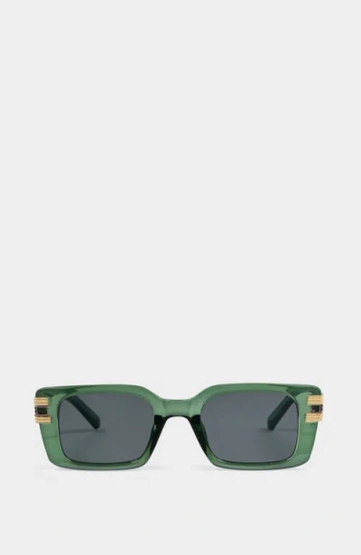 Katie Loxton Malibu Sunglasses In Transparent Green