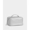 Katie Loxton Medium Patent Crackle Makeup And Toiletry Bag In Silver