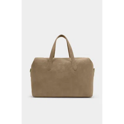 Katie Loxton Milan Suedette Cabin Bag In Brown