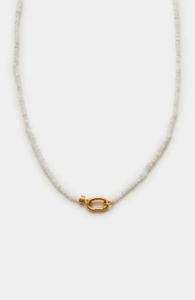 Katie Loxton Moonstone Necklace In Gold