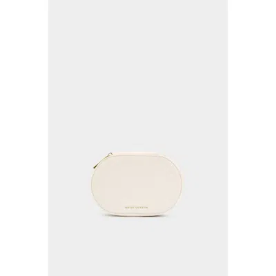 Katie Loxton Oval Jewellery Box In White