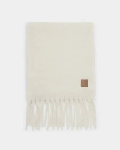 Katie Loxton Oversized Recycled Tassel Scarf In White