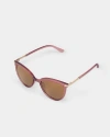 Katie Loxton Ravello Round Sunglasses In Red