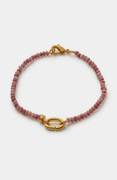 Katie Loxton Rhodochrosite Bracelet In Brown