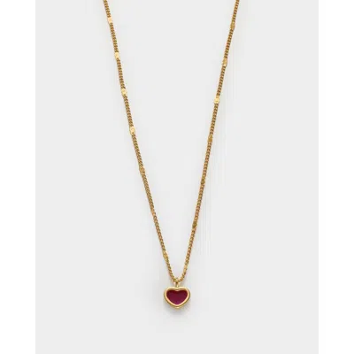 Katie Loxton Rouge Waterproof Gold Heart Necklace