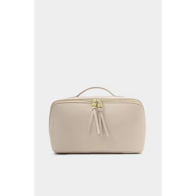 Katie Loxton Soho Large Make Up / Wash Bag In Neutral