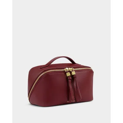 Katie Loxton Soho Medium Makeup And Toiletry Bag In Red