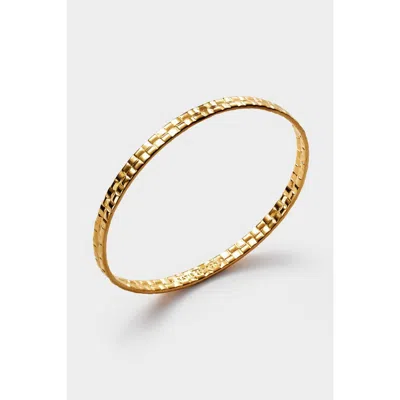 Katie Loxton Taya Waterproof Gold Woven Bangle