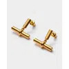 Katie Loxton Themis Waterproof Gold T-bar Earrings In Gold
