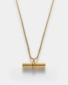 Katie Loxton Themis Waterproof Gold T-bar Necklace In Gold