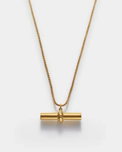 Katie Loxton Themis Waterproof Gold T-bar Necklace