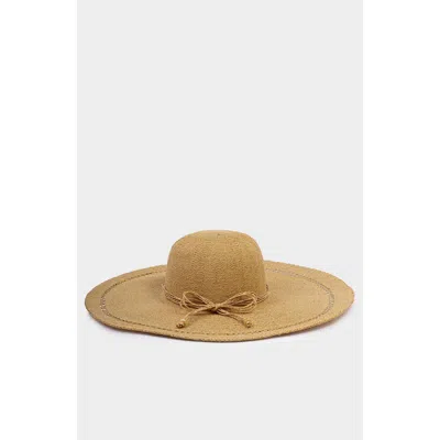 Katie Loxton Wide Brim Floppy Hat In Brown