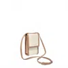 Katie Loxton Women's Amalfi Canvas Cell Bag In Off White & Soft Tan In Neutral