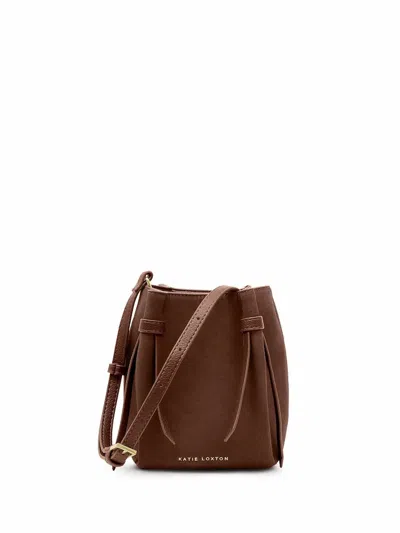 Katie Loxton Women's Celina Suedette Bucket Bag In Chocolate In Brown