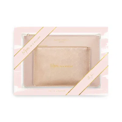 Katie Loxton Women's Perfect Pouch Gift Set In Mom In A Million In Neutral