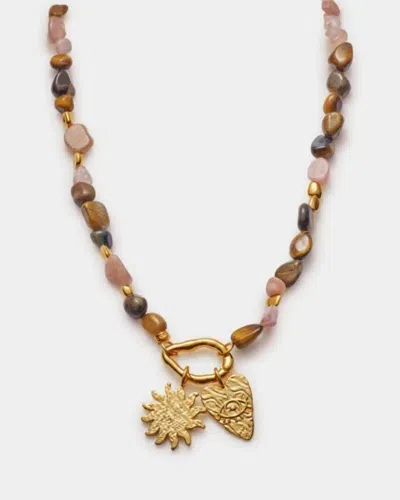 Katie Loxton Women's Sunset Solesi Waterproof Necklace In Gold