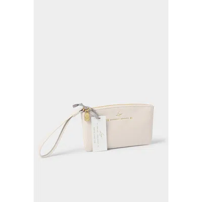 Katie Loxton Zodiac Wristlet Pouch In White