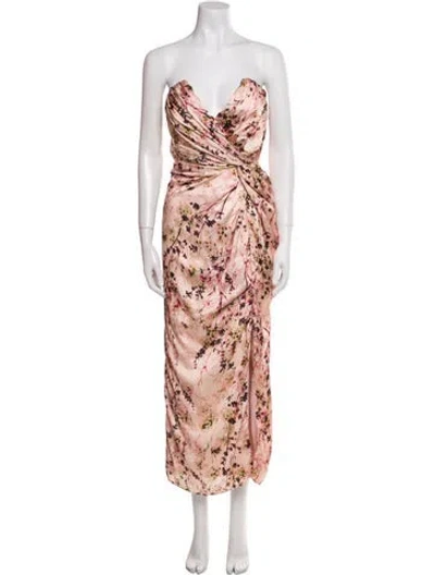 Pre-owned Katie May Animal Print Midi Length Dress In Pink