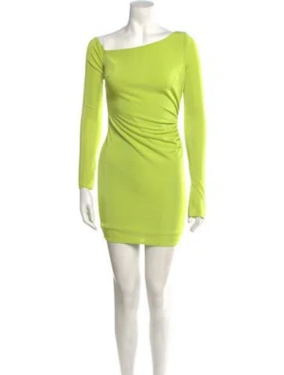 Pre-owned Katie May Asymmetrical Mini Dress In Green