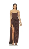 Katie May Bita Gown In Brown
