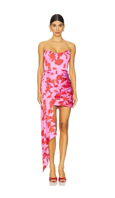 Katie May Chasing Dawn Dress In Spicy Pink Floral