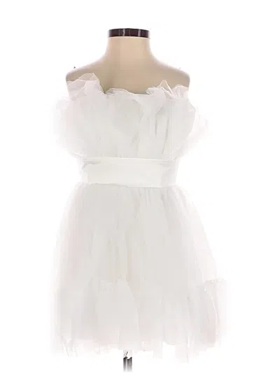 Pre-owned Katie May Cocktail Dress In White