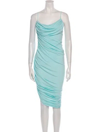 Pre-owned Katie May Cowl Neck Long Dress W/ Tags In Blue