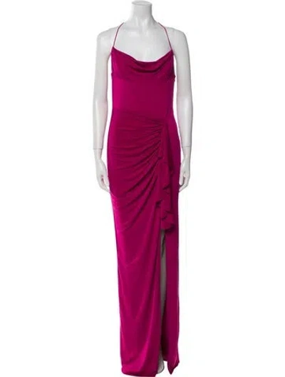 Pre-owned Katie May Cowl Neck Long Dress W/ Tags In Pink