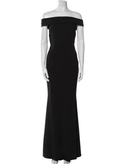 Pre-owned Katie May Cowl Neck Midi Length Dress In Black