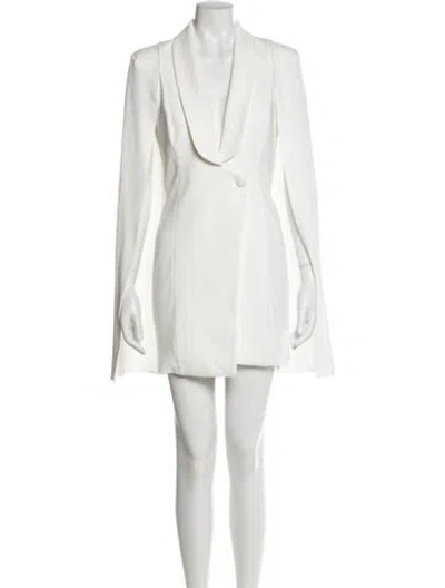 Pre-owned Katie May Cowl Neck Mini Dress In White
