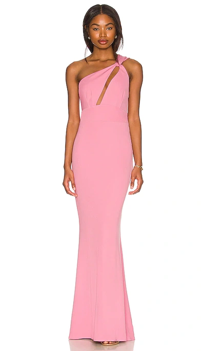 Katie May Edgy Gown In Bubblegum Pink