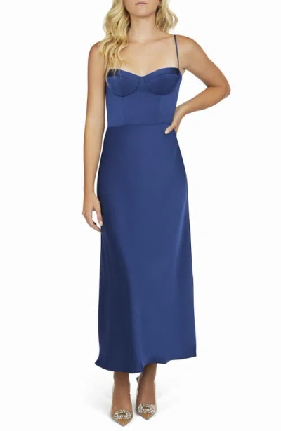 Katie May Flora Seamed Cocktail Dress In Blueberry