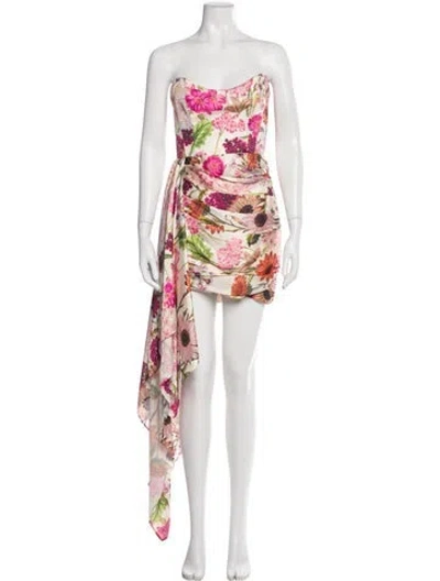 Pre-owned Katie May Floral Print Long Dress In Neutral