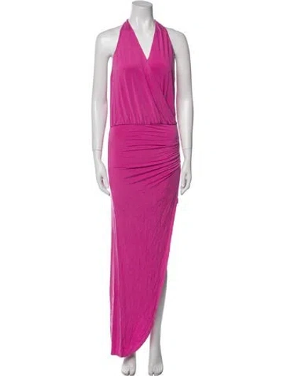 Pre-owned Katie May Halterneck Long Dress In Multi