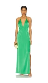Katie May Holly Gown In Emerald In 翠绿色