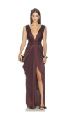 Katie May Leo Gown In Brown