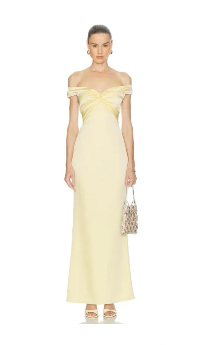 Katie May Liu Gown In Yellow