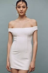 Katie May Nanette Off-the-shoulder Crepe Mini Dress