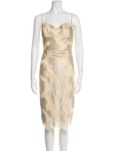 Pre-owned Katie May Nylon Midi Length Dress W/ Tags In Neutral